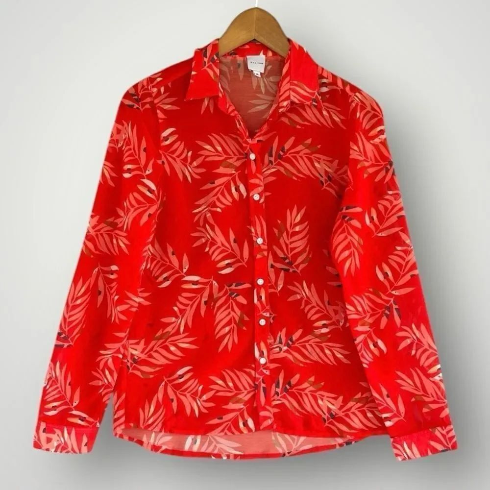 🎉5 for $45🎉 Oak + Shine Button Up Shirt Top Blouse Size M